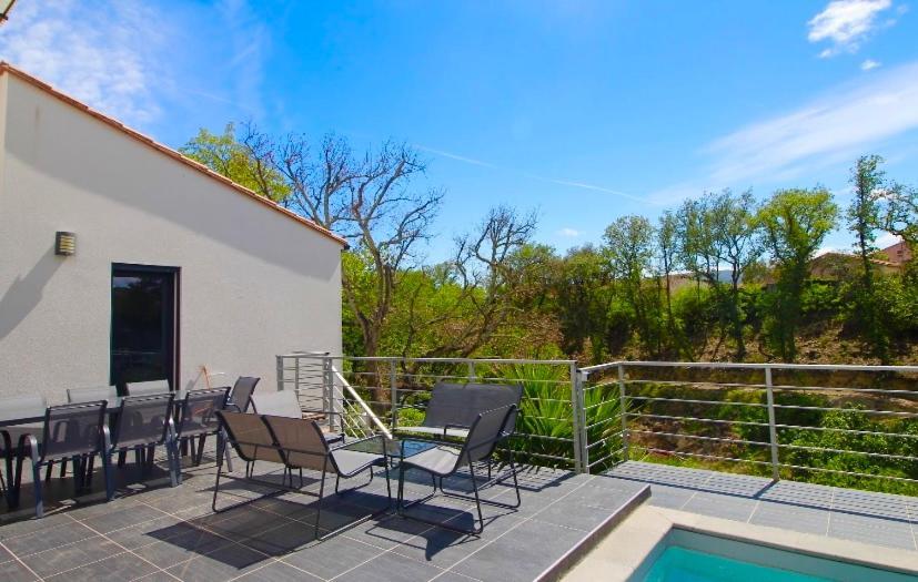 Villa Contemporaine, Jardin Mediterraneen Et Piscine Privee Saint-Jean-Pla-de-Corts Eksteriør billede
